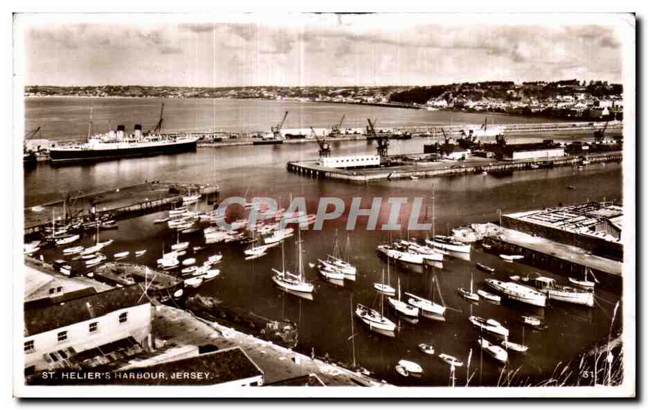 Angleterre - England - Jersey - St Helier s Harbour - CPA 