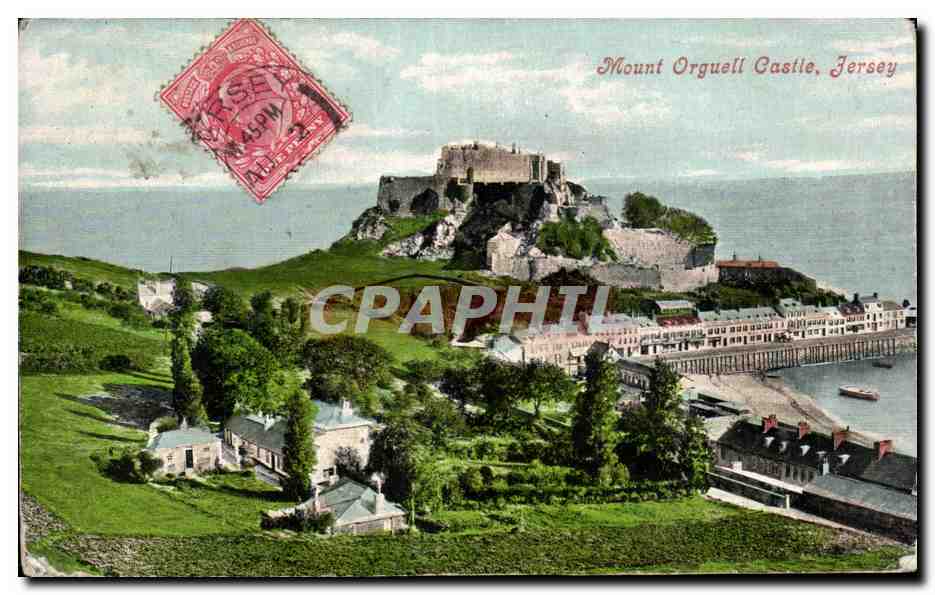 CPA Mount Orguell Castle Jersey