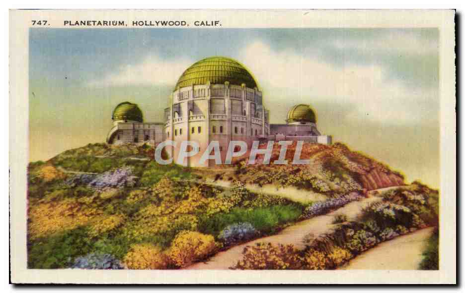 CPA Beautiful Homes in the Hollywood Hills Hollywood California — Rückseite