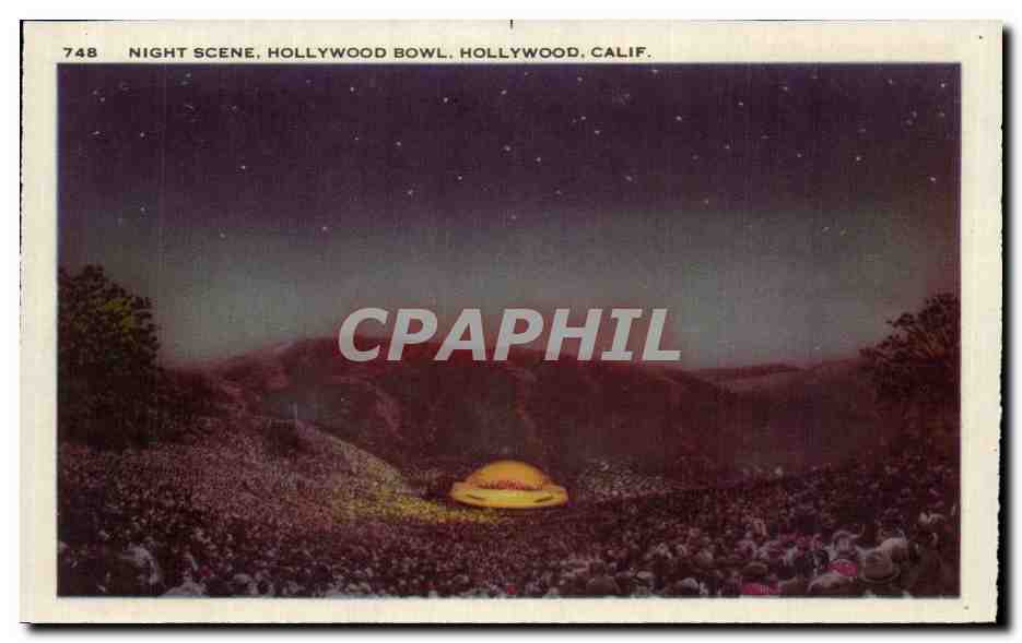 CPA A World Premiere Night in Hollywood California — Rückseite