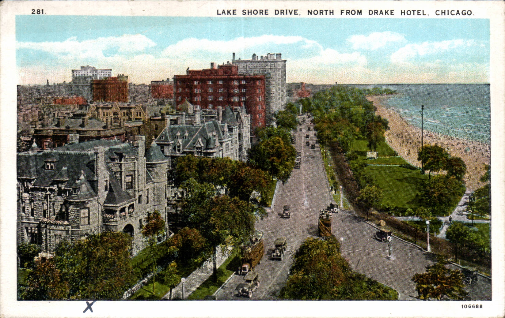 CPA Lake Shore Drive North from Drake Hotel Chicago