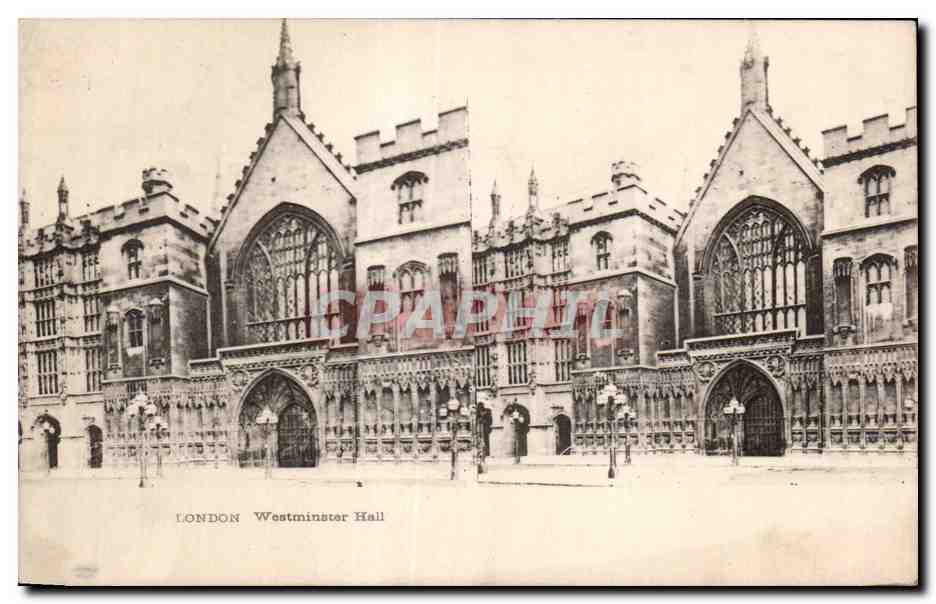 Carte Stereoscopique - London - Westminster Hall - CPA 