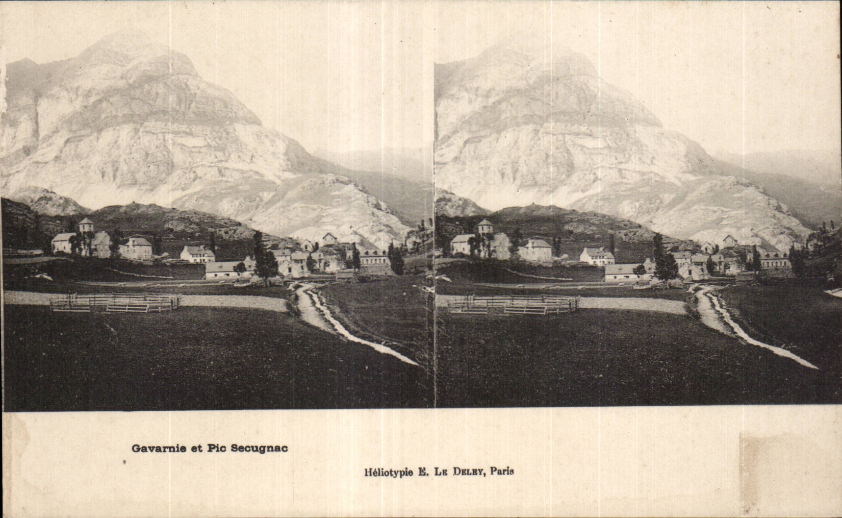 Carte Stereoscopique - Gavarnie et Pic Secugnac - CPA 