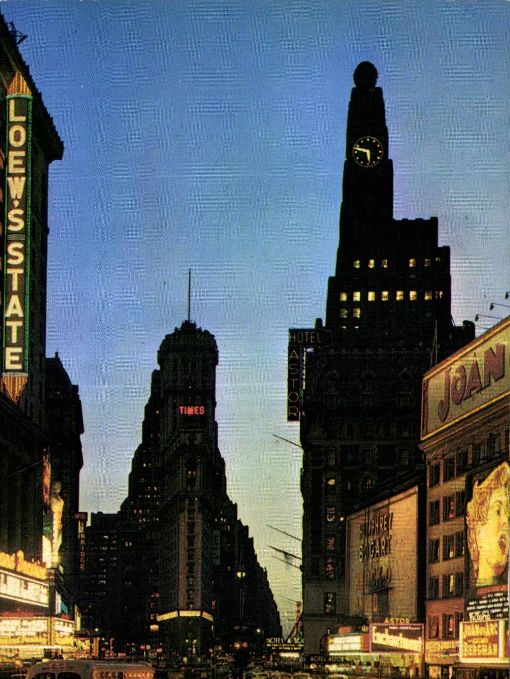 CPA Times Square TImes Square known throughtout the World 