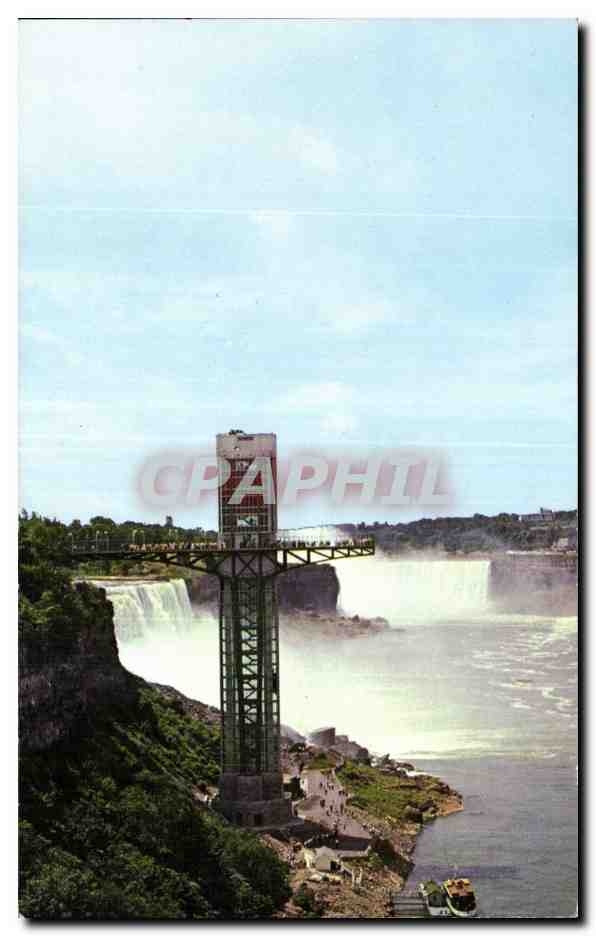 CPA General view Of Niagara Falla Showing Observation Tower