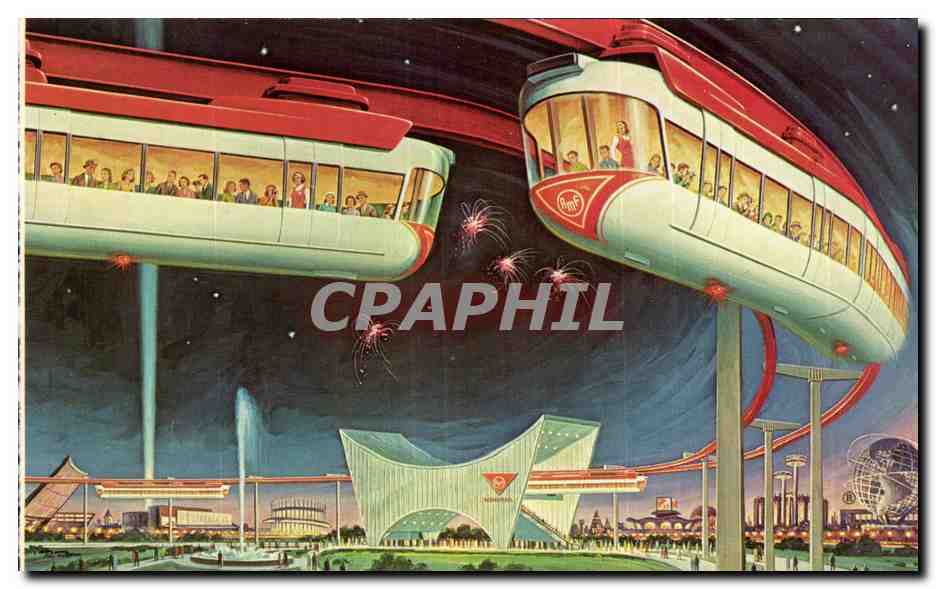 CPA The Amf Monorail New York World s Fair