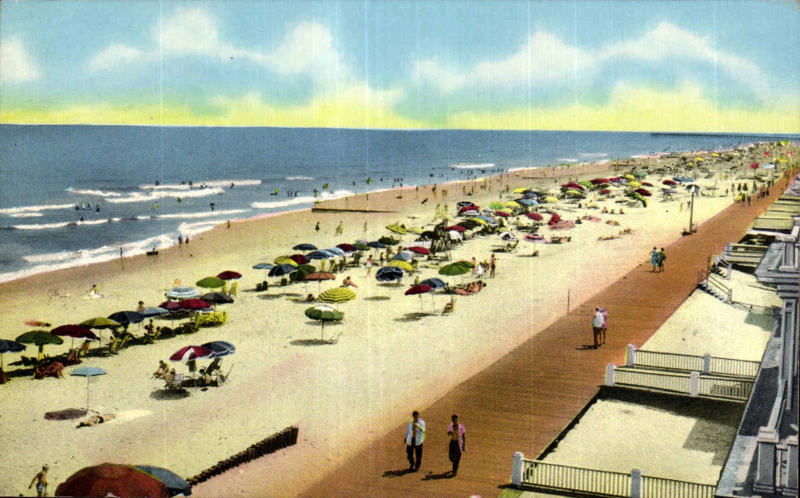 CPA Beach And Board Looking South Ocean city Maryland