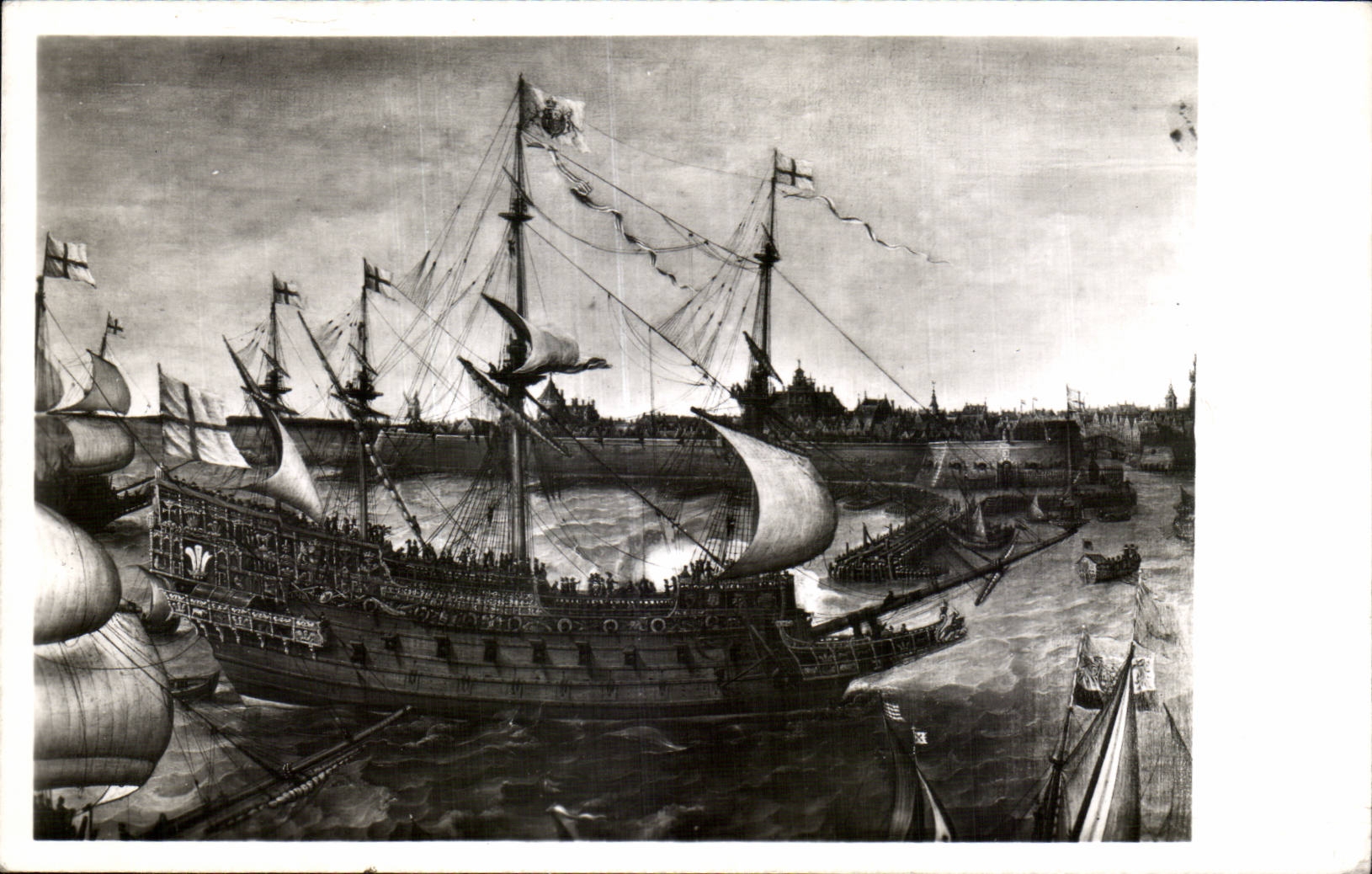 CPA Frans Halsmuseum Haarlem Bateau