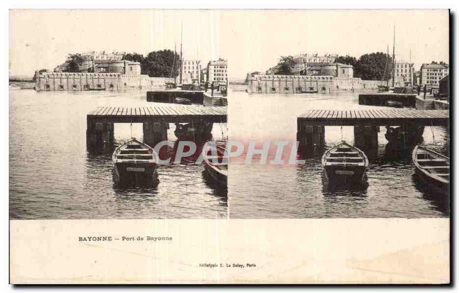 Bayonne — Port de Bayonne — Héliotypie E. Le Deley, Paris