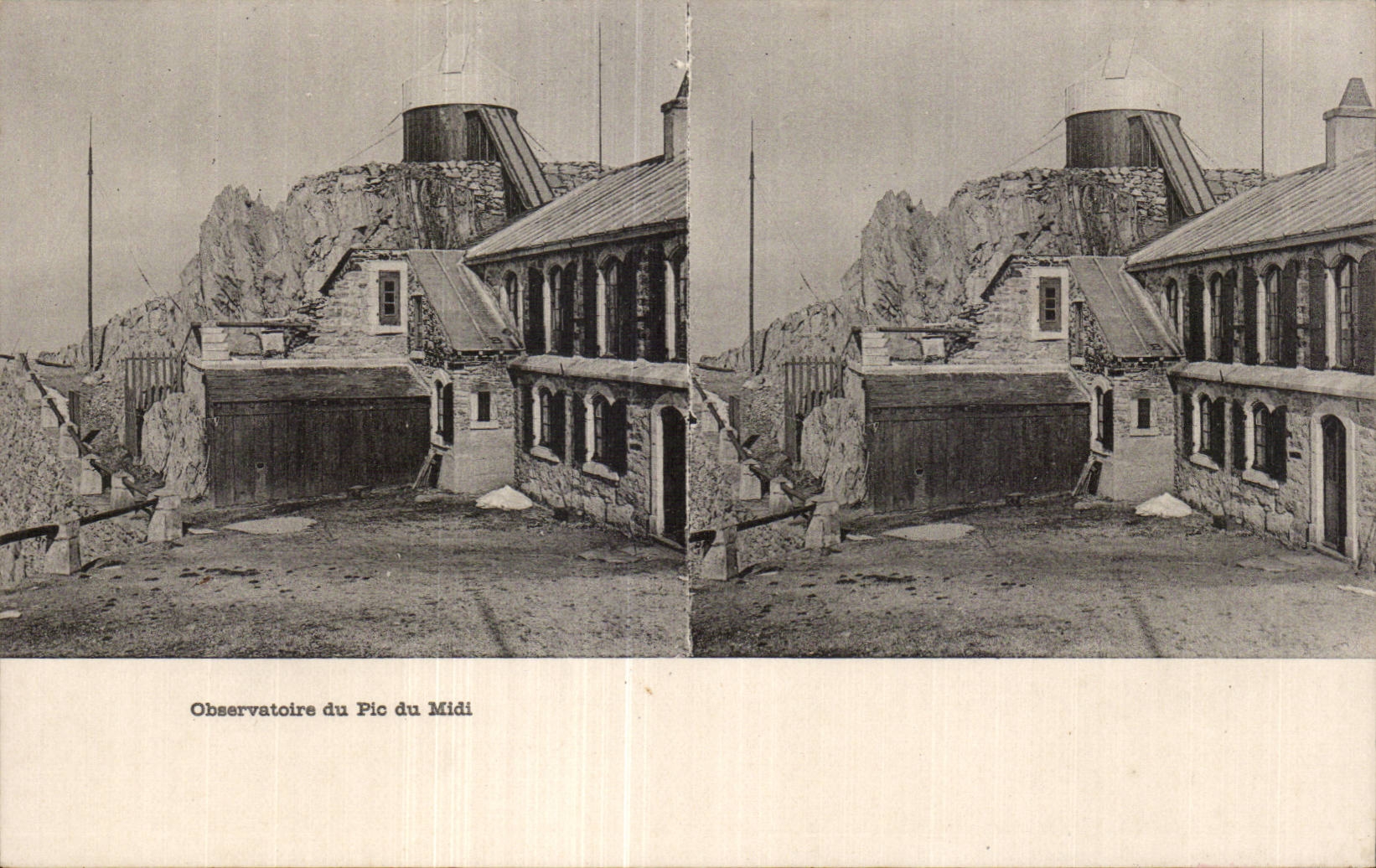 Carte Stereoscopique - Observatoire du Pic du Midi - CPA 