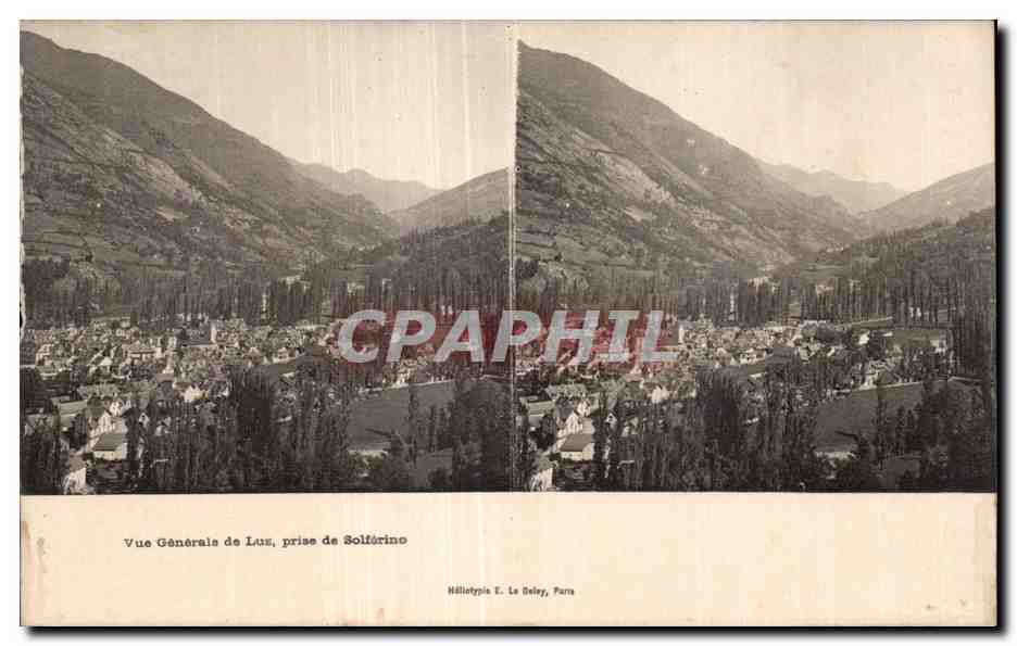 Carte Stereoscopique - Vue Generale de Luz - Pris de Solferino - CPA 