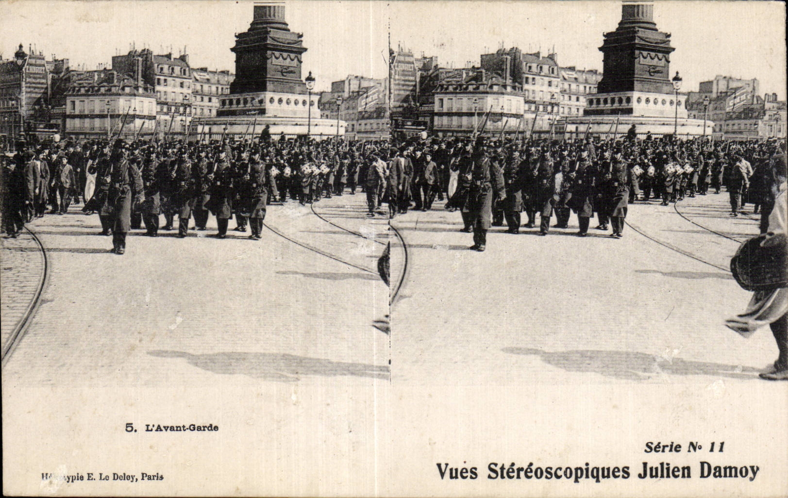 Carte Stereoscopique - L Avant Garde - Julien Damoy - CPA 
