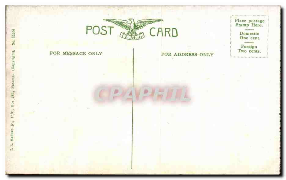 CPA Travelers Palm Rep of Panama — Back