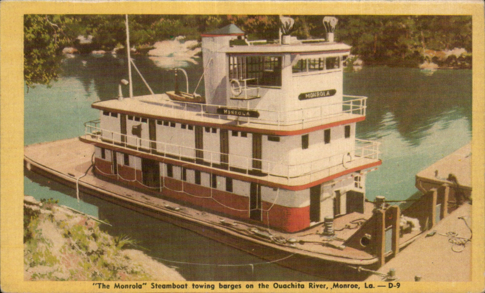 CPA The Monrola Steamboat towing on the Ouachita River Monroe La