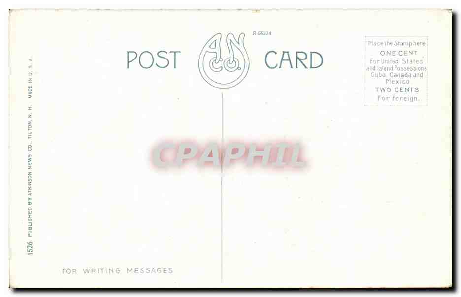 CPA The Bretton Arms Bretton Woods Whiye MTS N H — Rückseite