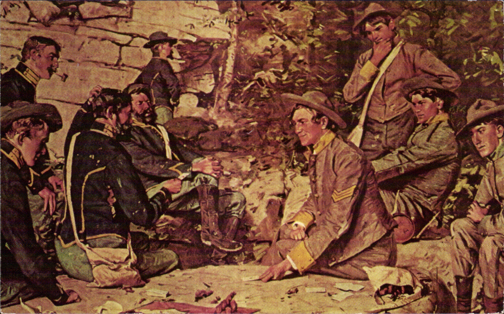 Rencontre entre troupes Union et Confédérées — Gilbert Gaul — Thompson's Community Service, Paris, TN