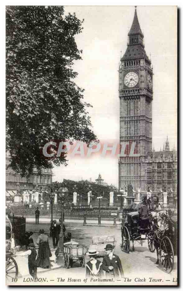 CPA London The Houses of Parliment The Clock Tower