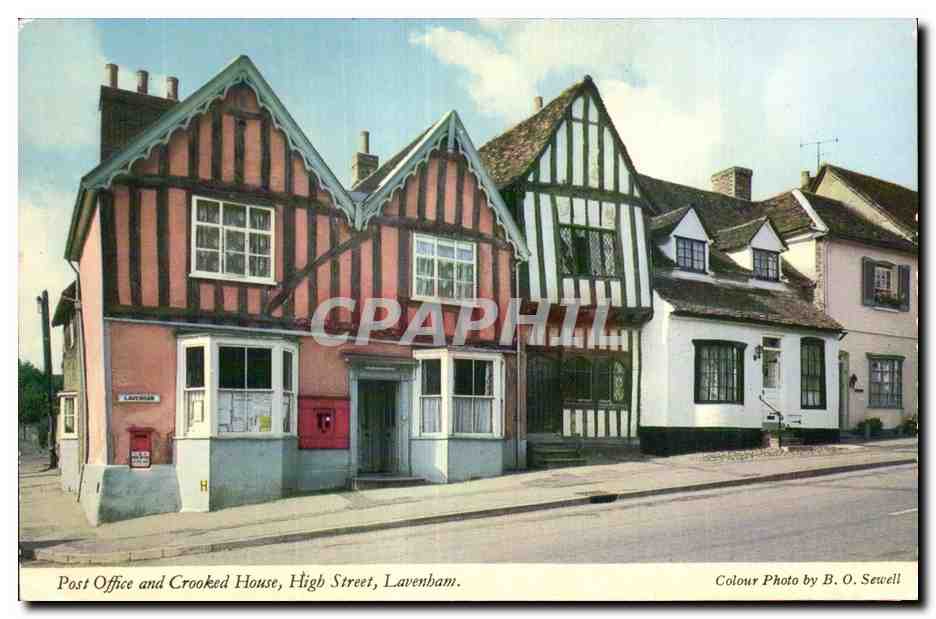 CPA Post Office and Crooked High Street Lavenbam