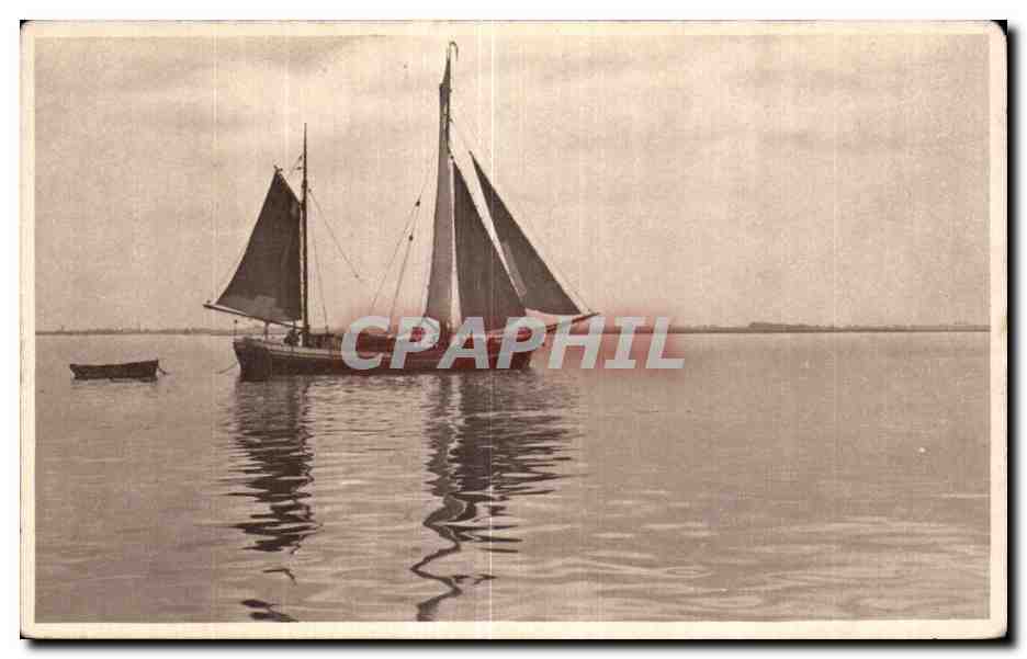 CPA Bateau Hamburg Fischerboat ant der Elbe