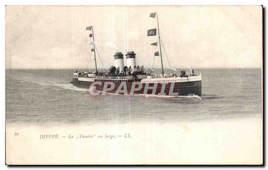 CPA Bateau Dieppe La Tamise 