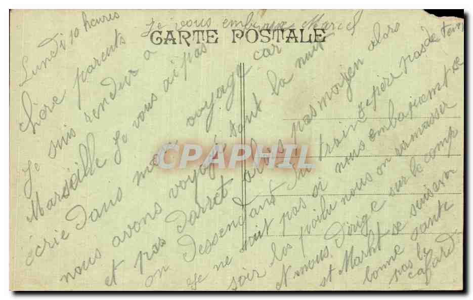 Amiral LATOUCHE-TRÉVILLE — Paquebot français des Chargeurs Réunis — Par grosse mer — Reverso