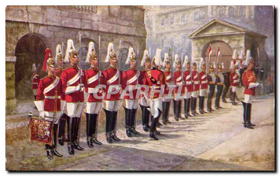 CPA 1st Life Guards Horse guards Militaria London 