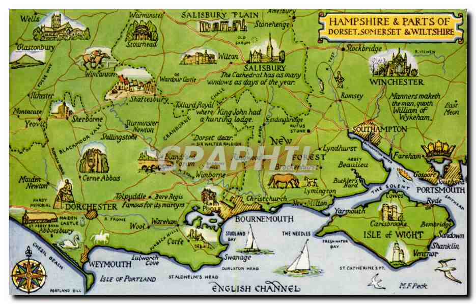 CPSM Hampshire   Parts of Dorset Somerset   Wiltshire