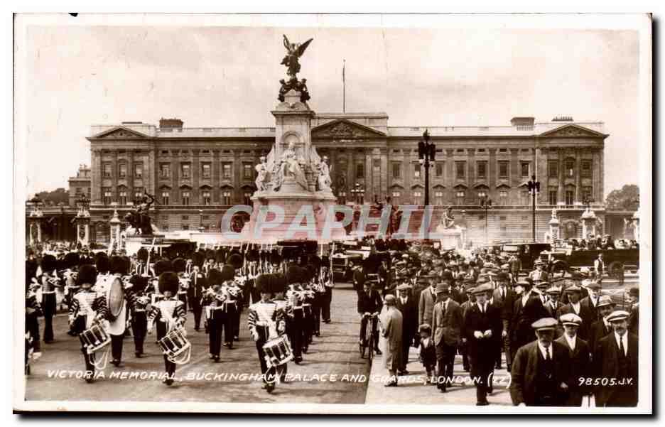 CPA Victoria memorial Buckingham palace and guards London