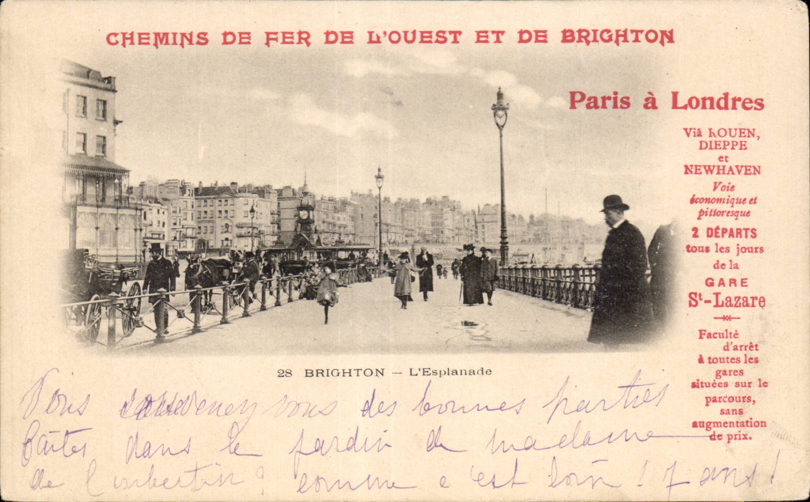 CPA Chemins de fer de l Ouest et de Brighton Paris a londres