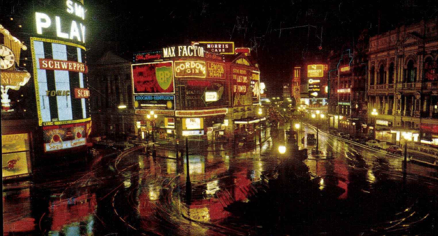 CPA Piccadilly at Night London