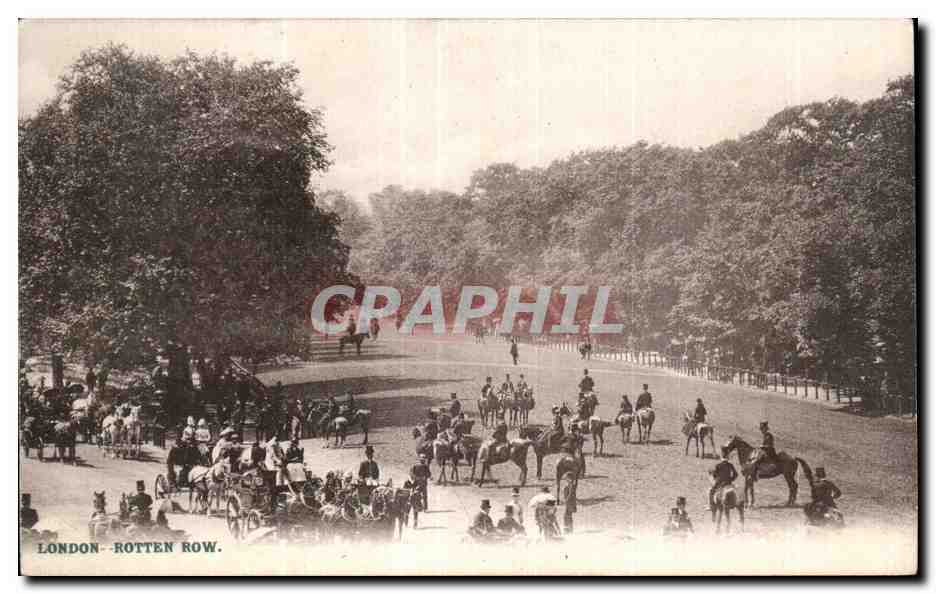 CPA London Rotten Row Cheval Horse Hippisme 