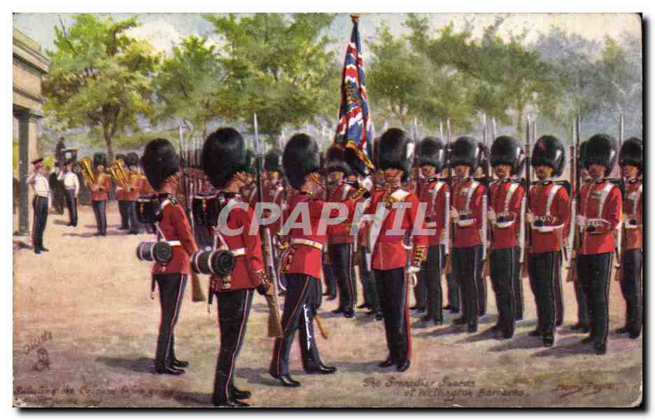CPA Militaria Uniformes Grenadier barracks Wellington barracks