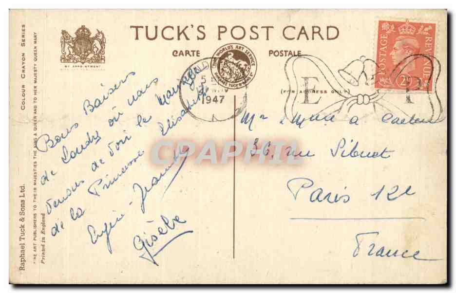 CPA Buckingham Palace St James s park London  — Verso