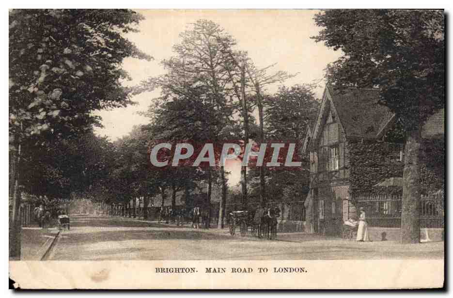CPA Brighton Main Road To London
