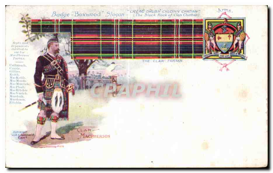 CPA Clan Macpherson Folklore Costume Ecosse Scotland