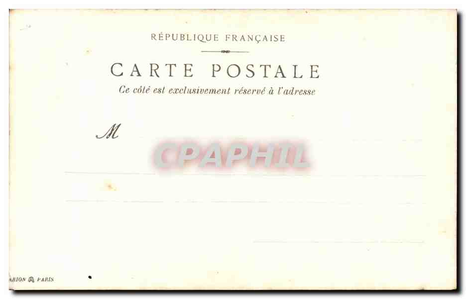 CPA Bateau L Alime Moutreuil — Rückseite