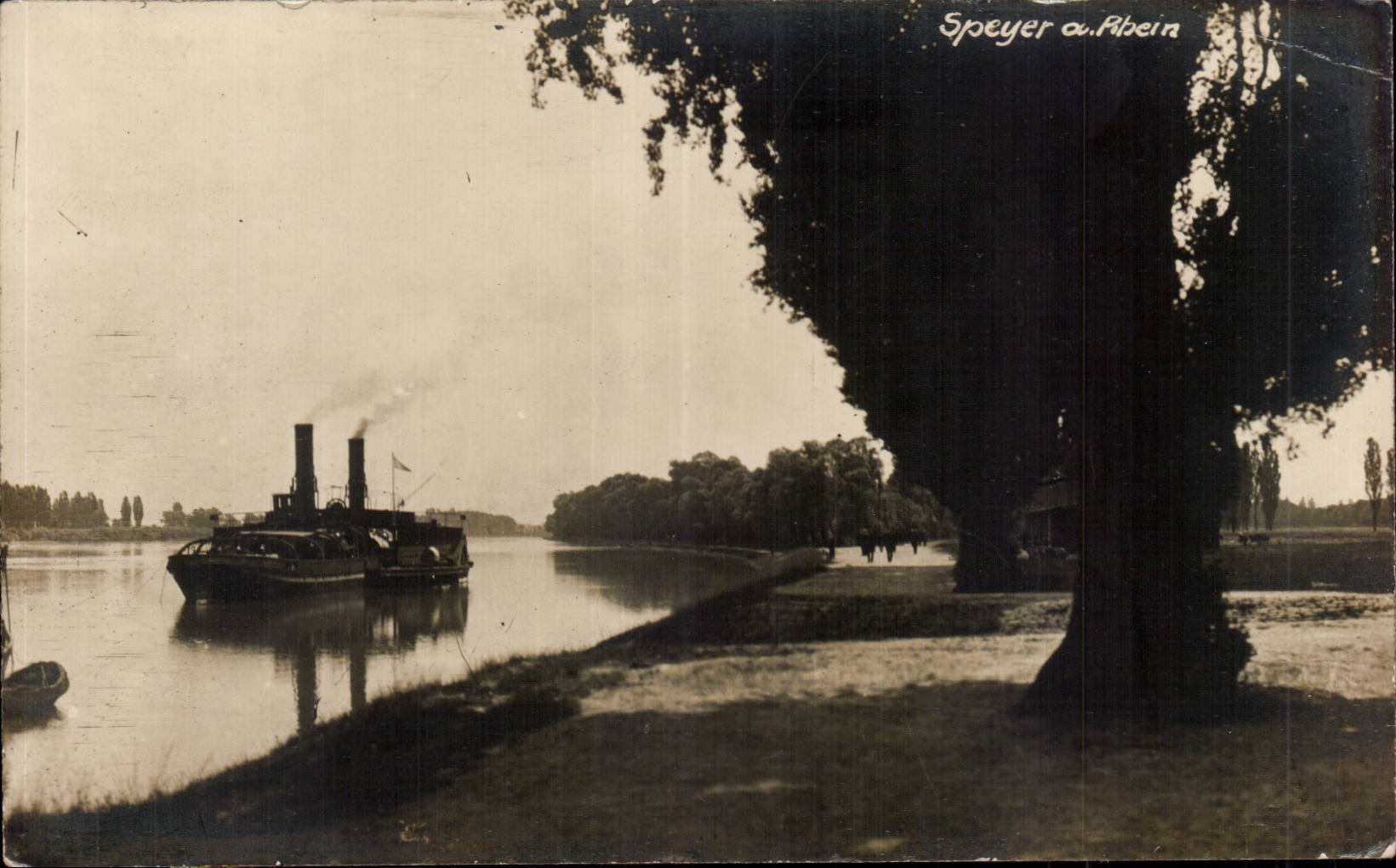 CPA Bateau Speyer am Rhein 