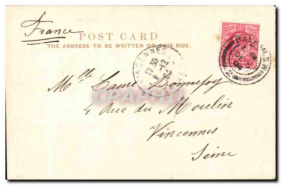 CPA Bank of England and Royal Exchange London — Rückseite