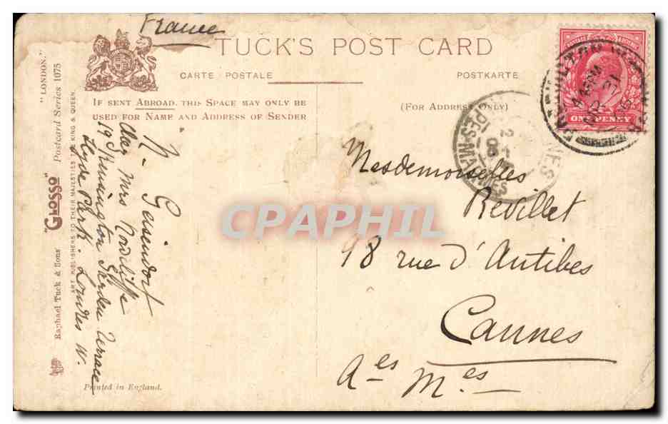 CPA London Cheapside — Rückseite