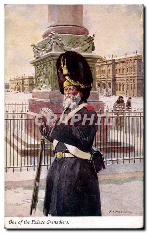 CPA One of the Palace grenadiers London Uniforme Soldat Militaria 
