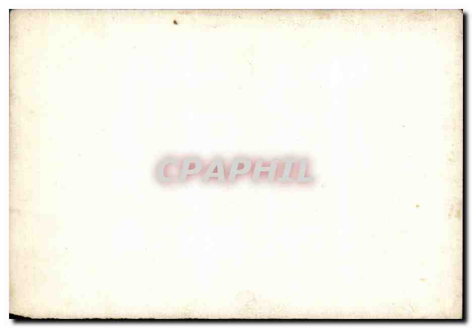 CARTE PHOTO Bateau dans la neige  — Verso