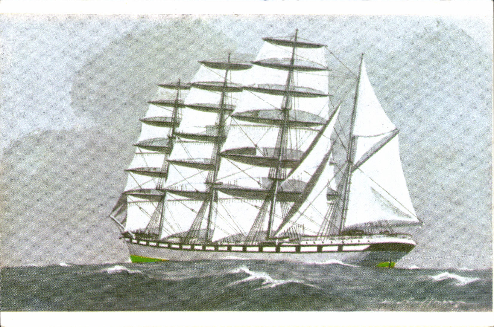 Quatre-mâts barque « LA LOIRE » — (1897) — L. Hoffner