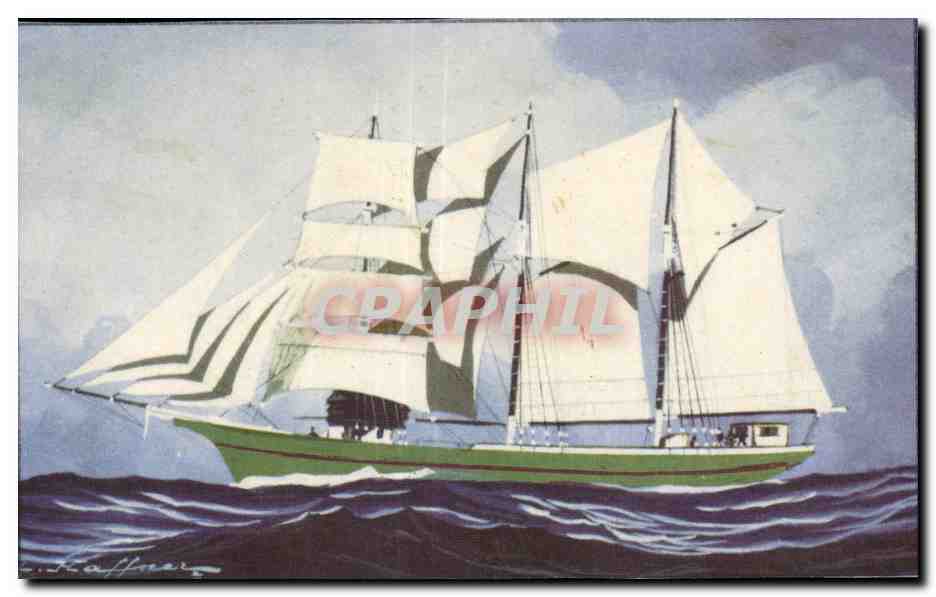 CPA Bateau Voilier Haffner