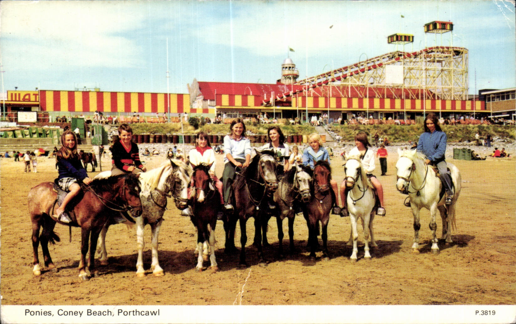 CPA Ponies Coney Beach Porthcawl Cheval 