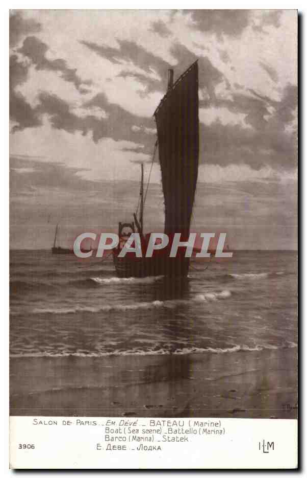 CPA Salon De Paris En Deve Bateau (Marine) Boat 