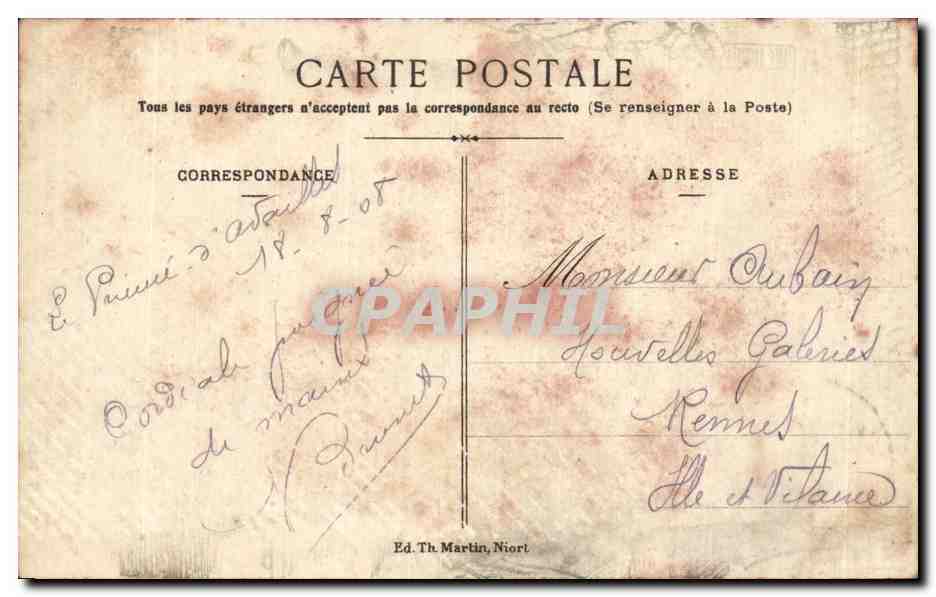 Chef-lieu d'Mon Canton — N° 9 — C. Lestin — Verso