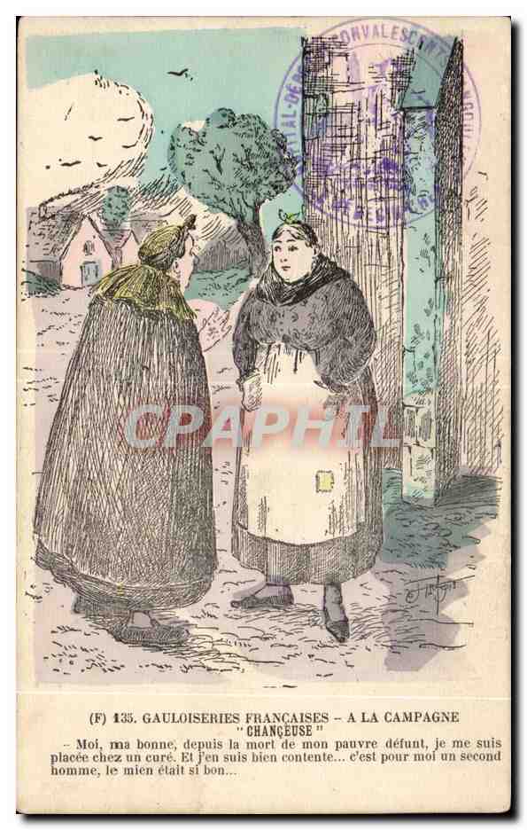 Zwei Frauen auf dem Land — "Changéuse" — Gauloiseries Françaises, Nr. 135