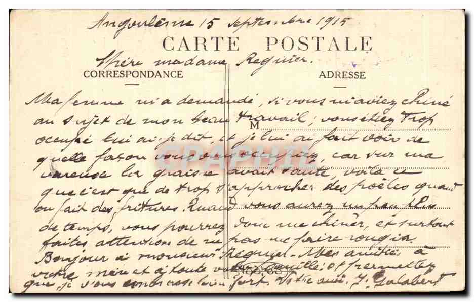 Zwei Frauen auf dem Land — "Changéuse" — Gauloiseries Françaises, Nr. 135 — Rückseite