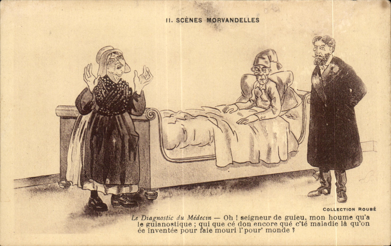 Scènes Morvandelles — II. Diagnostic du Médecin — Collection Roubé