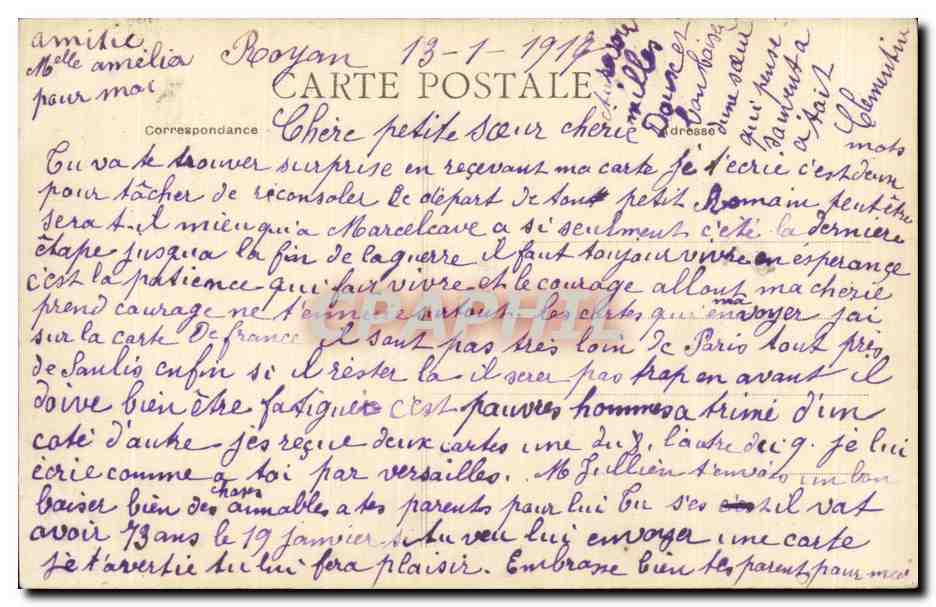 En Cherente : À la Mode — Collection G. Belluteau, N° 25 — Verso